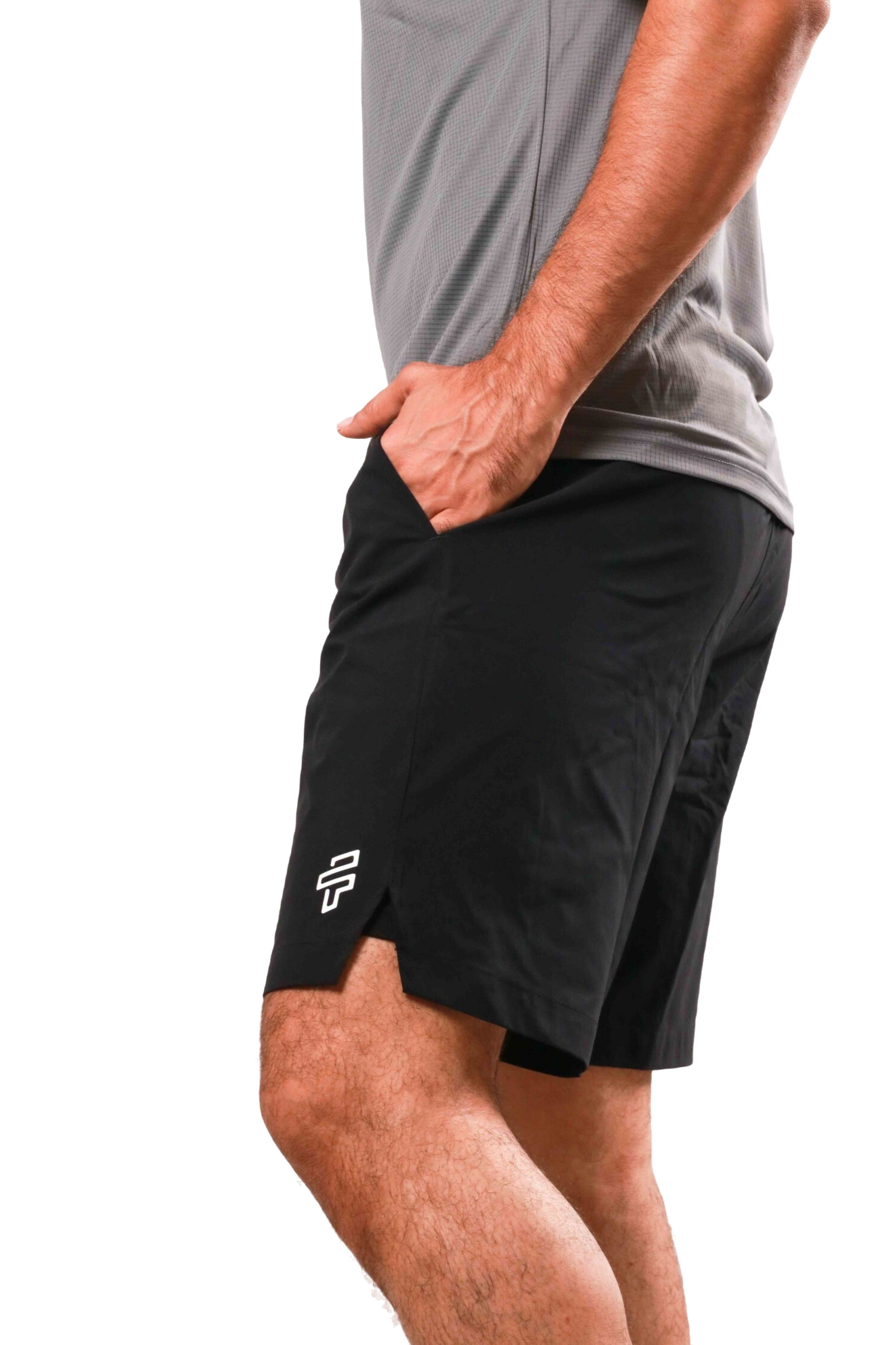 2 - in - 1 Compression Shorts - Black/Black - Flecto