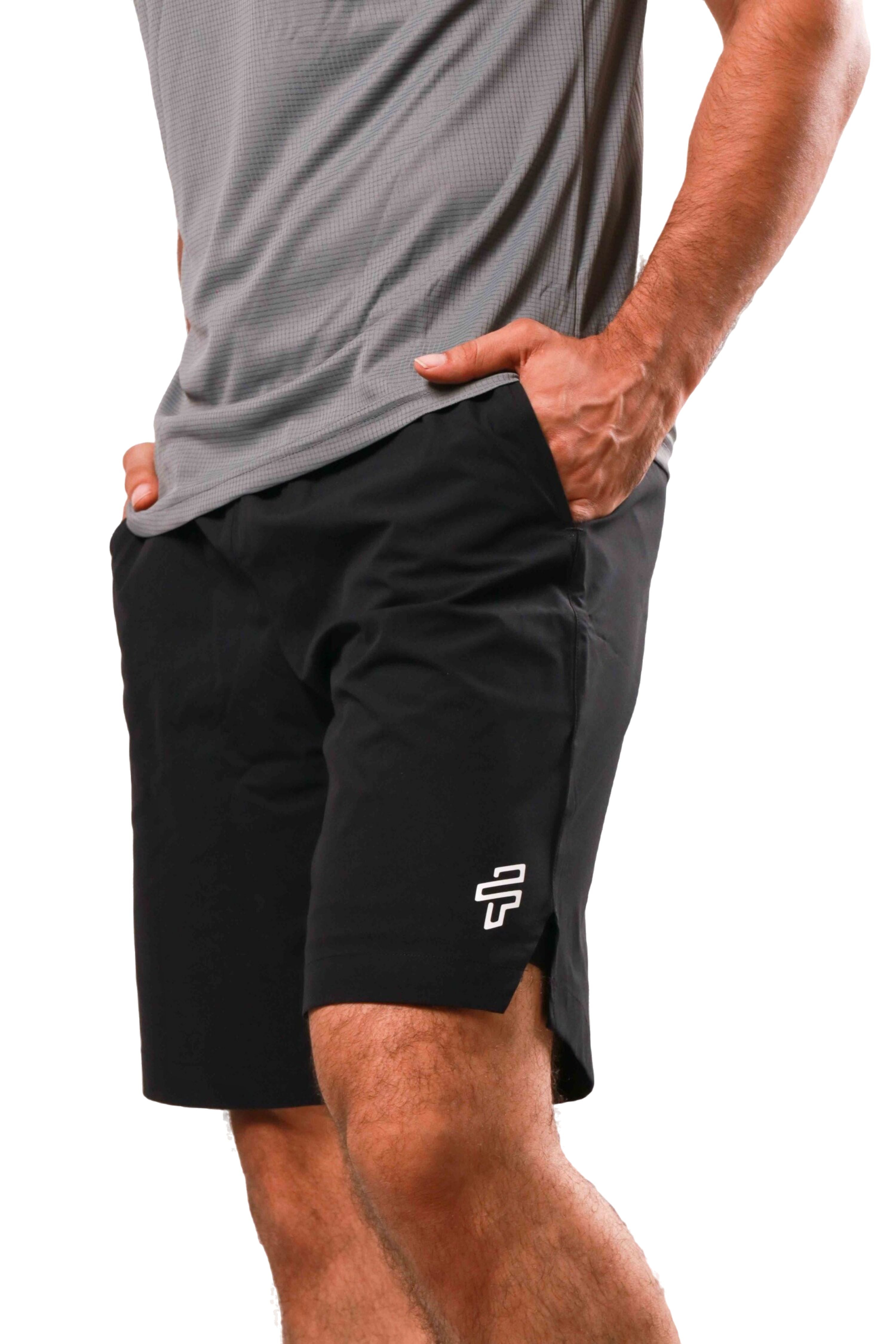 2 - in - 1 Compression Shorts - Black/Black - Flecto