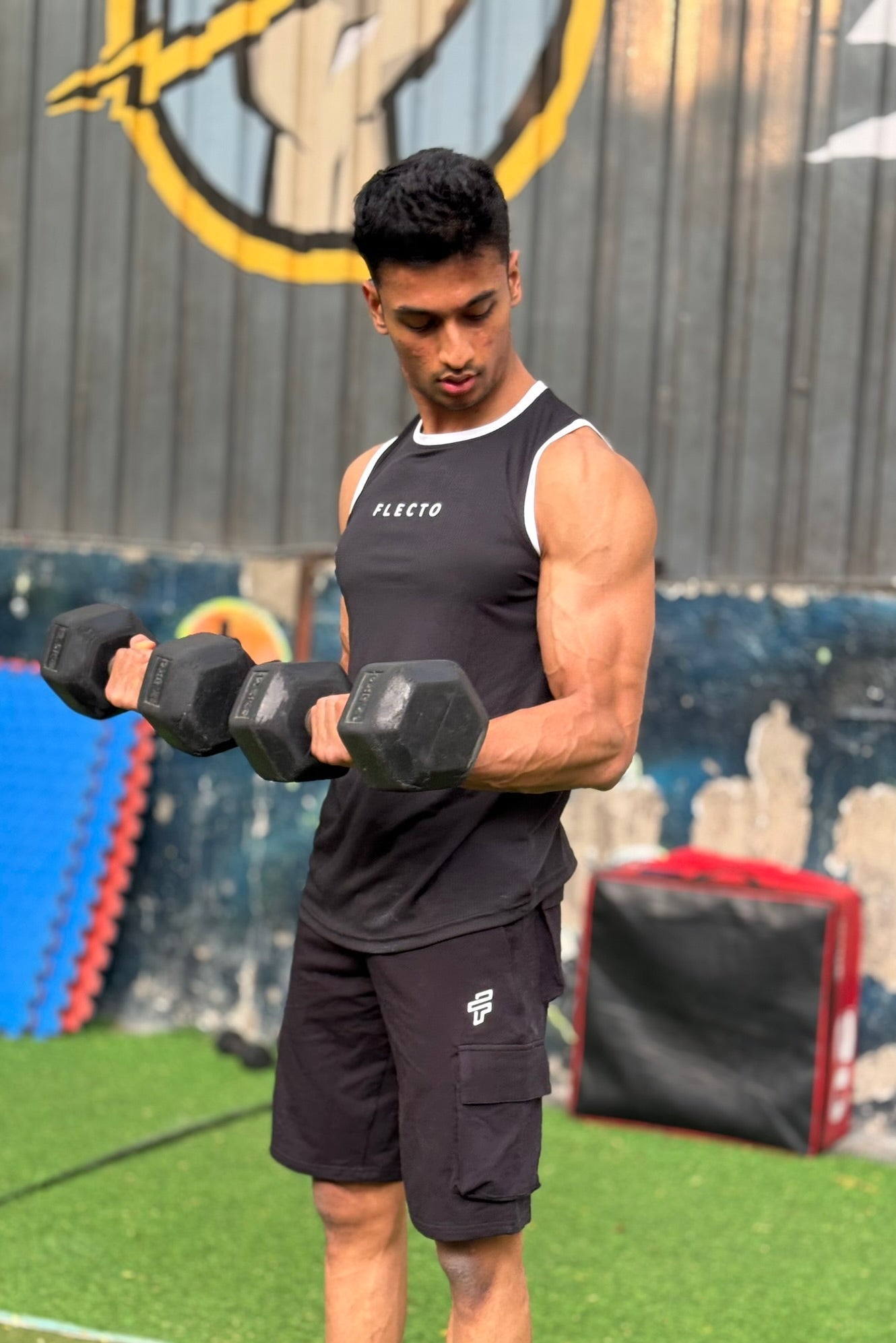 Men’s Flecto tank top offering lightweight comfort for gym training