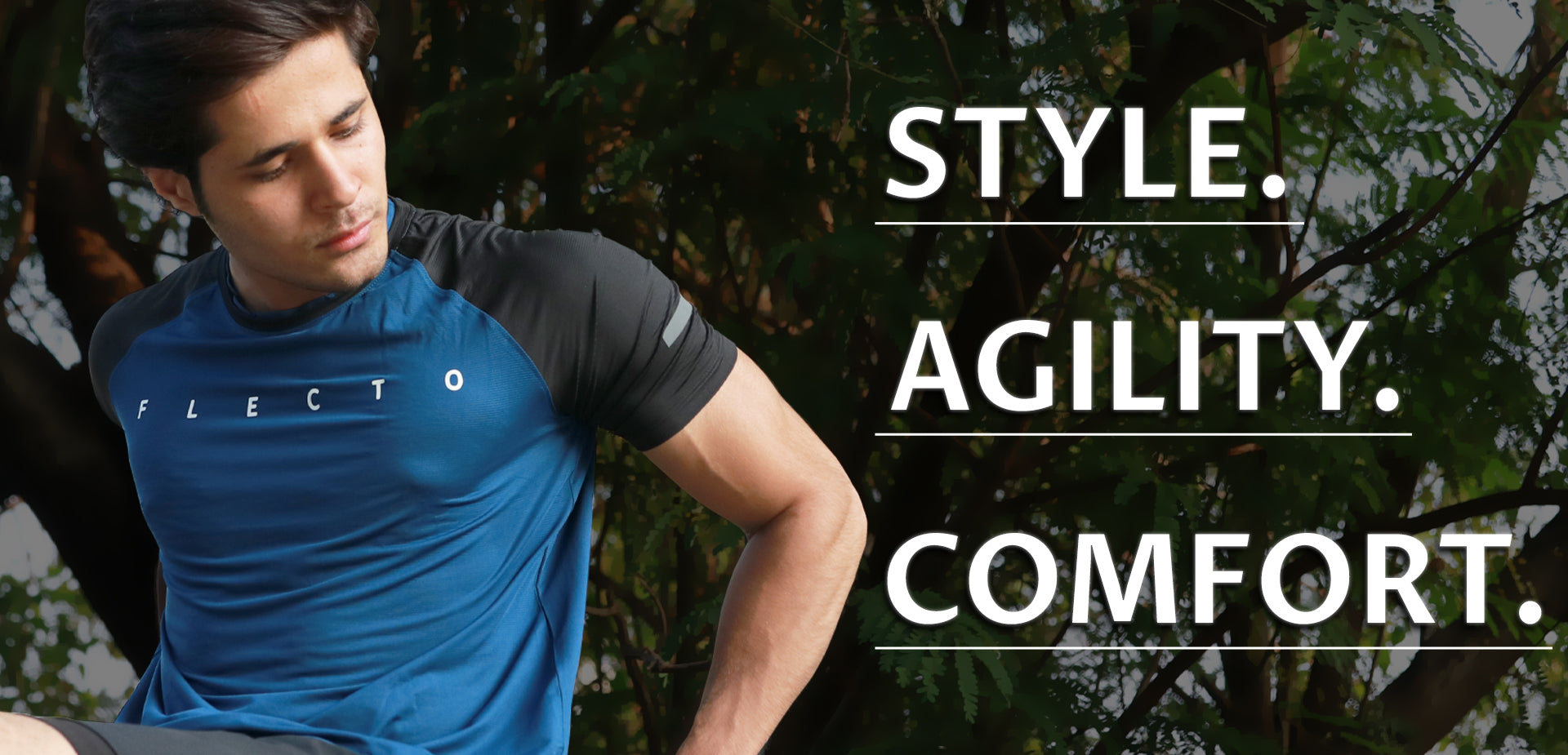 Flecto athletic t-shirt created for breathability and gym endurance