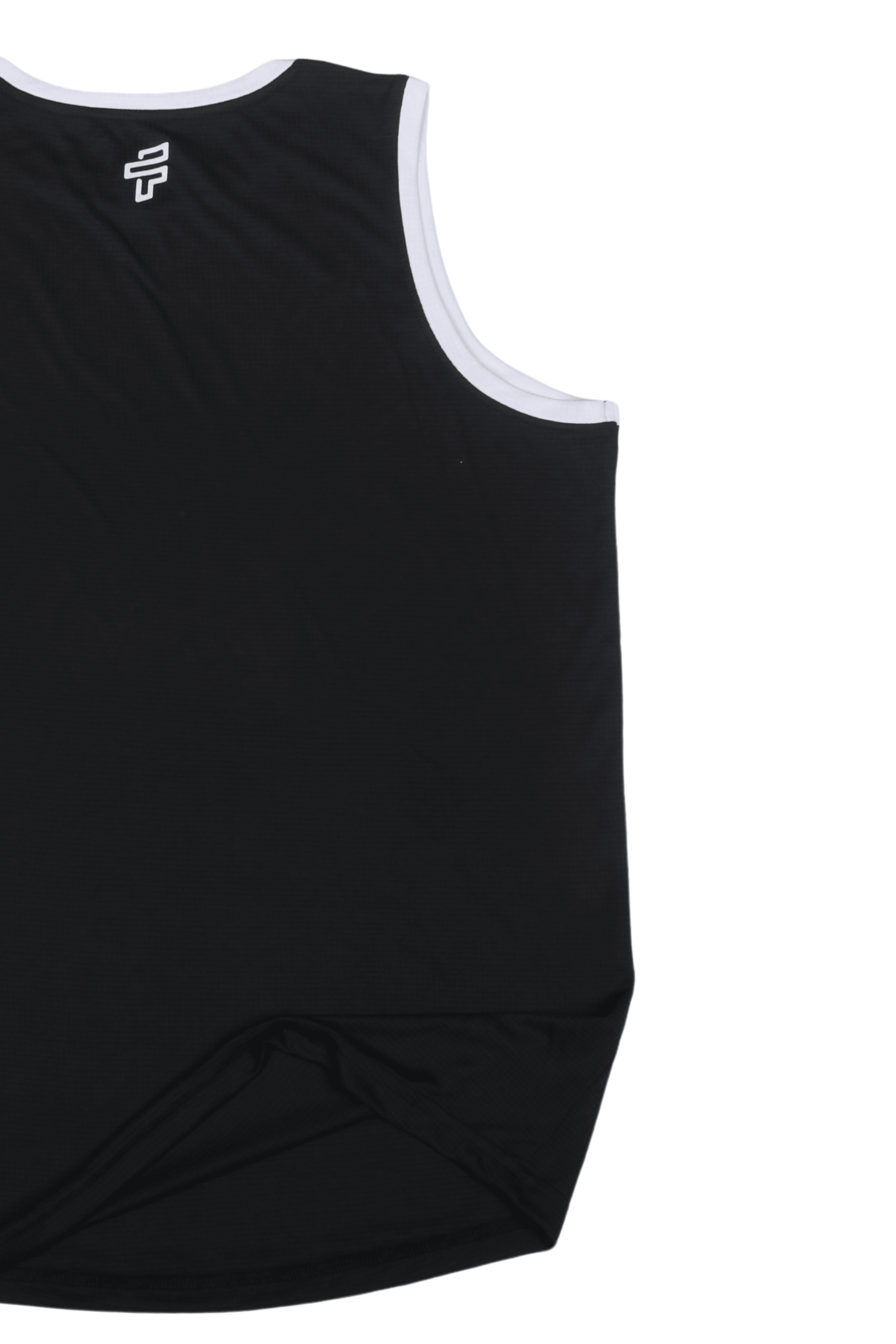 Contrast Trim Tank Top - Black - Flecto