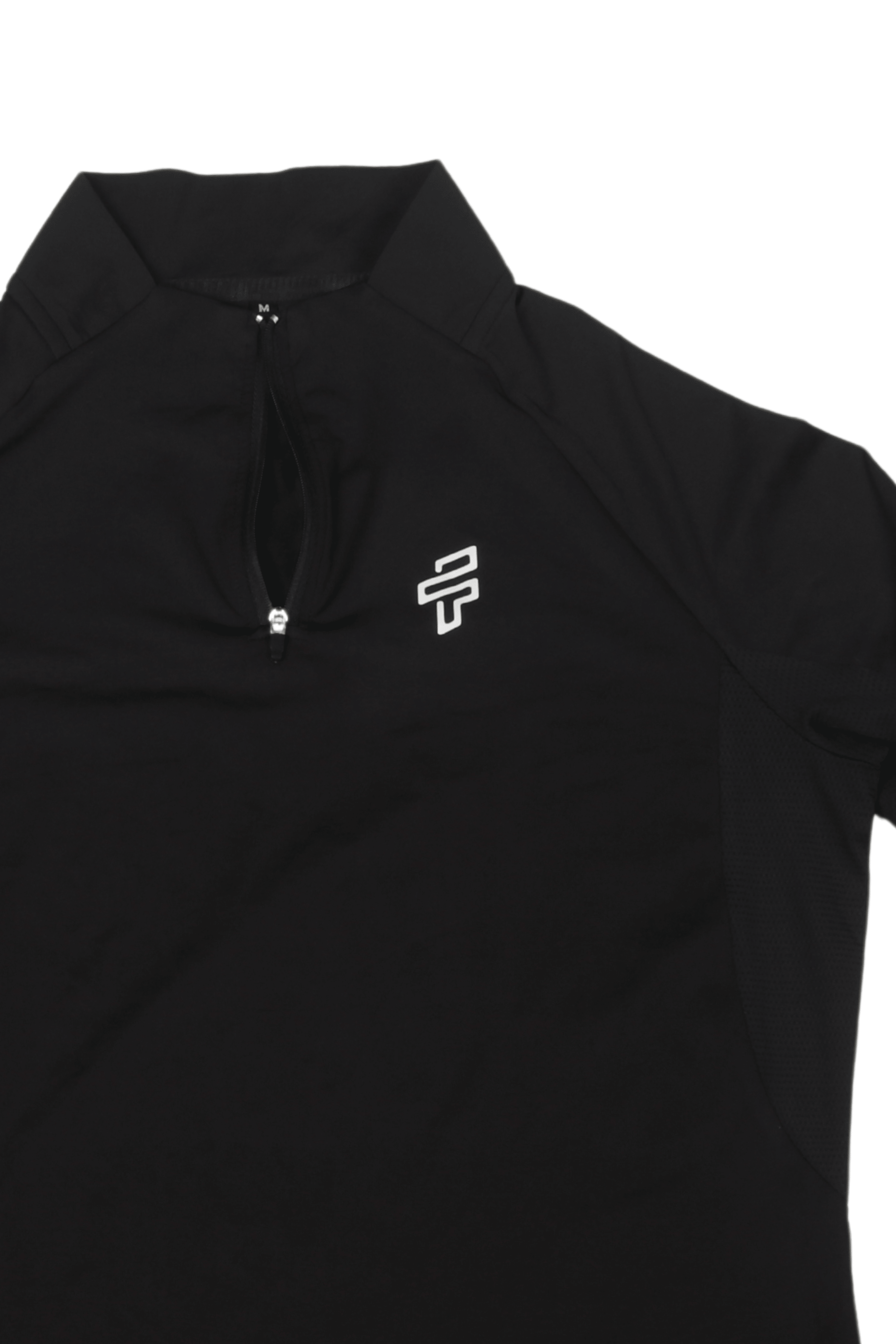 Men wearing black training tshirt with muscle-fit silhouette during workout