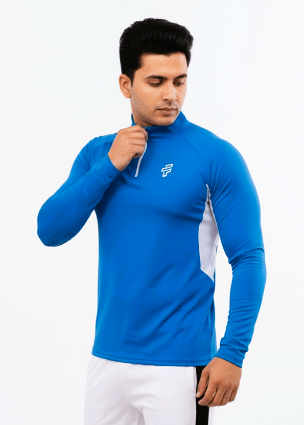High Neck Full Sleeve Training Tshirt - Scuba - Flecto