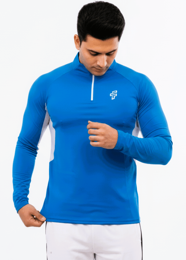 High Neck Full Sleeve Training Tshirt - Scuba - Flecto