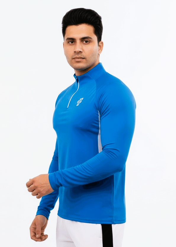 High Neck Full Sleeve Training Tshirt - Scuba - Flecto