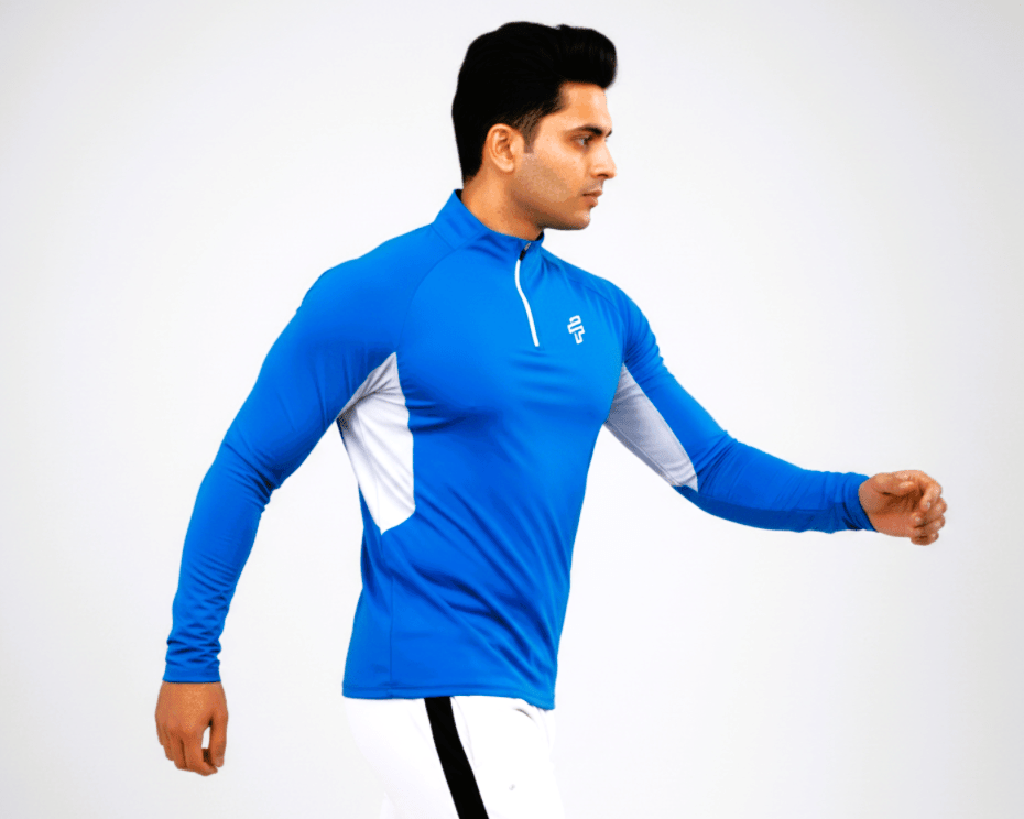 High Neck Full Sleeve Training Tshirt - Scuba - Flecto