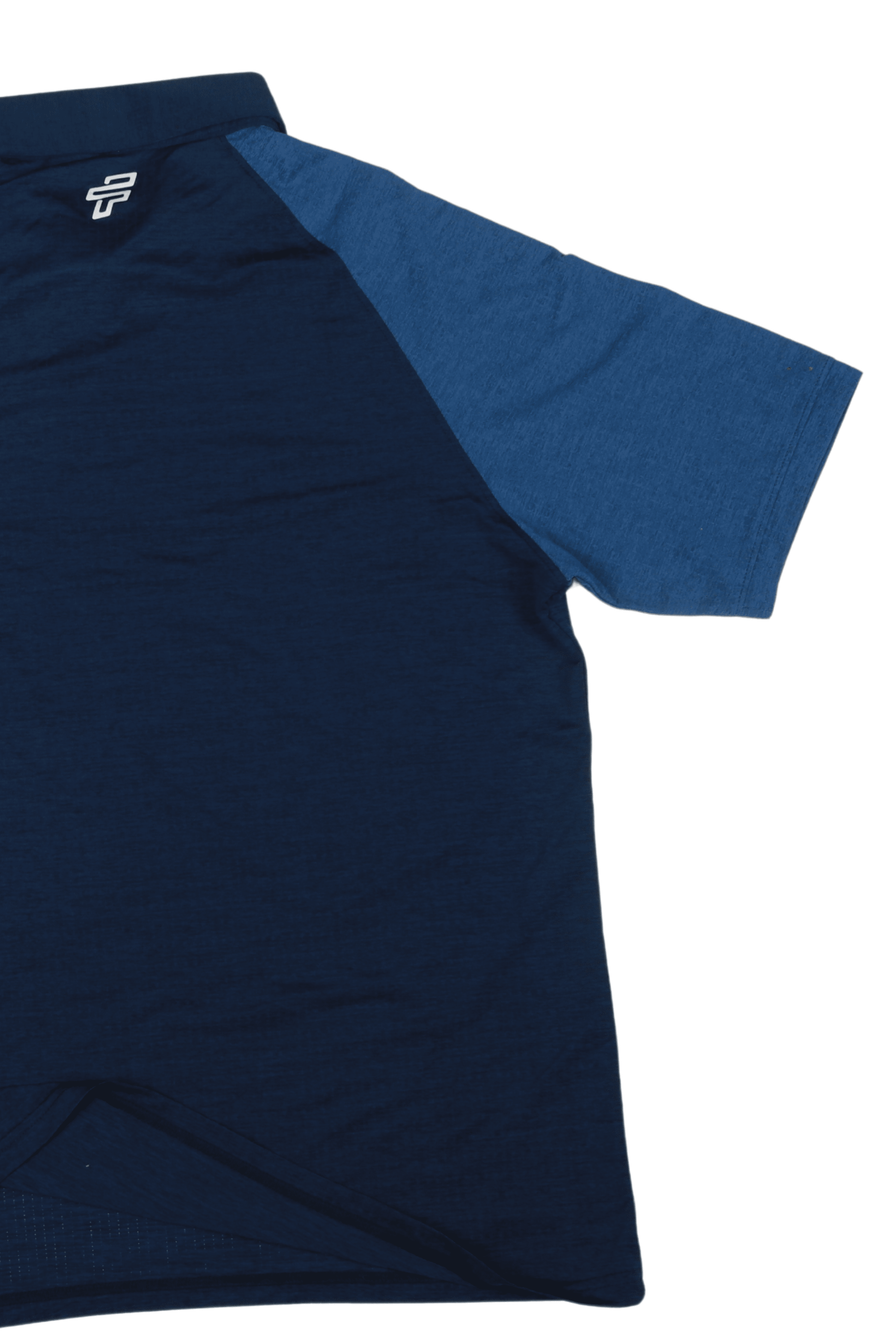 Sporty performance polo t-shirt styled for workouts and movement