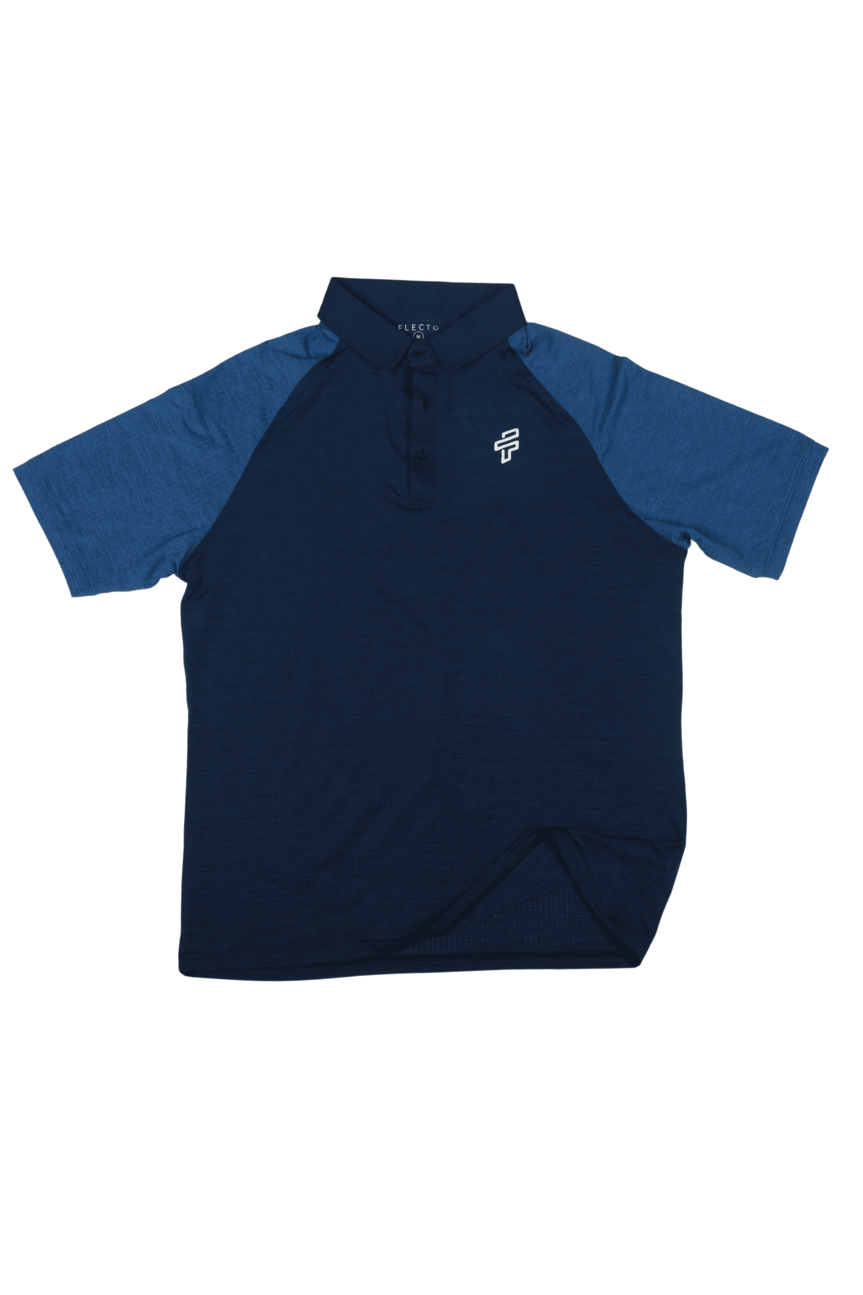 Sporty performance polo t-shirt styled for workouts and movement