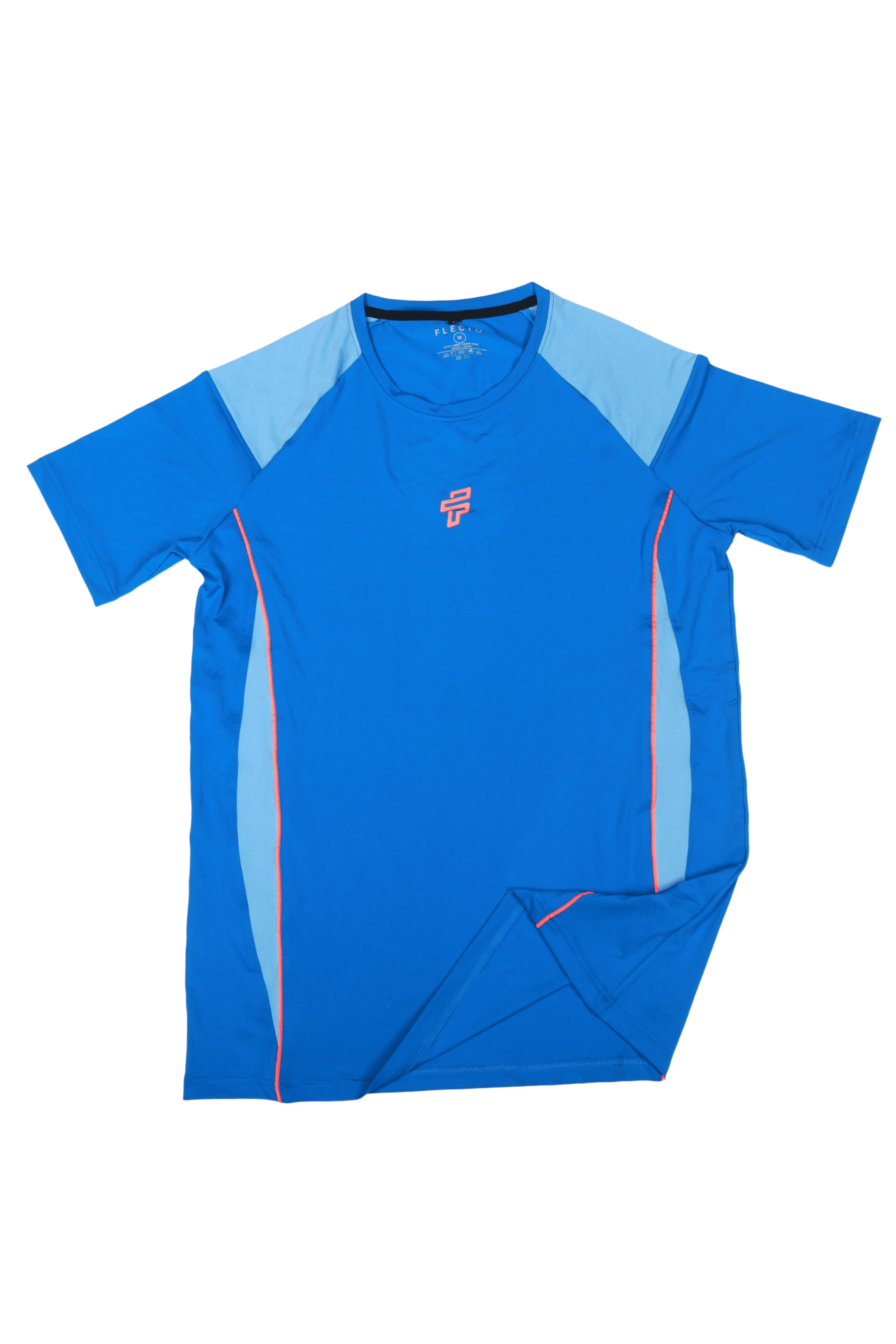 Scuba and dusk blue performance tee built for gym workouts and running