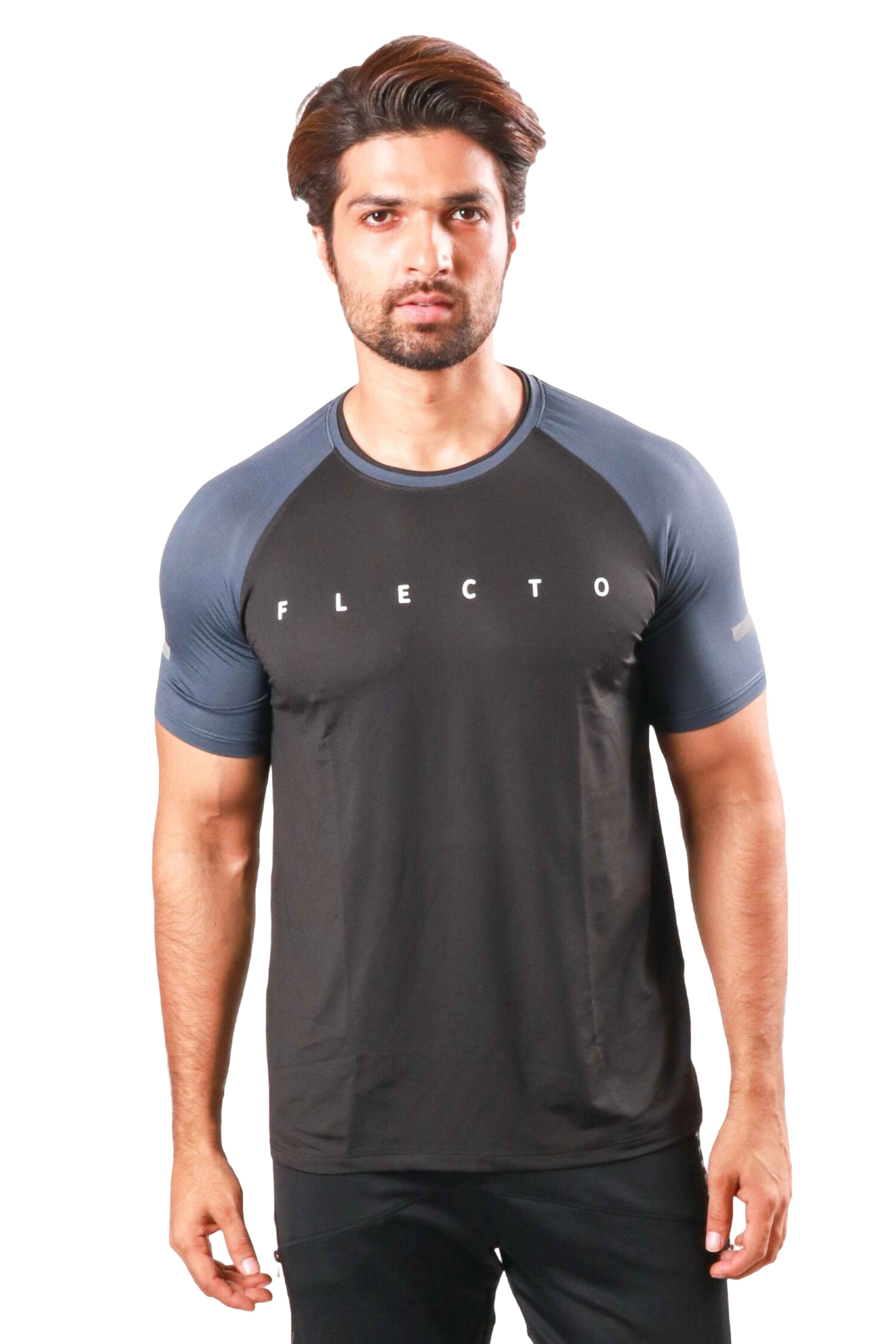 Raglan Jersey - Black/Gun Metal - Flecto