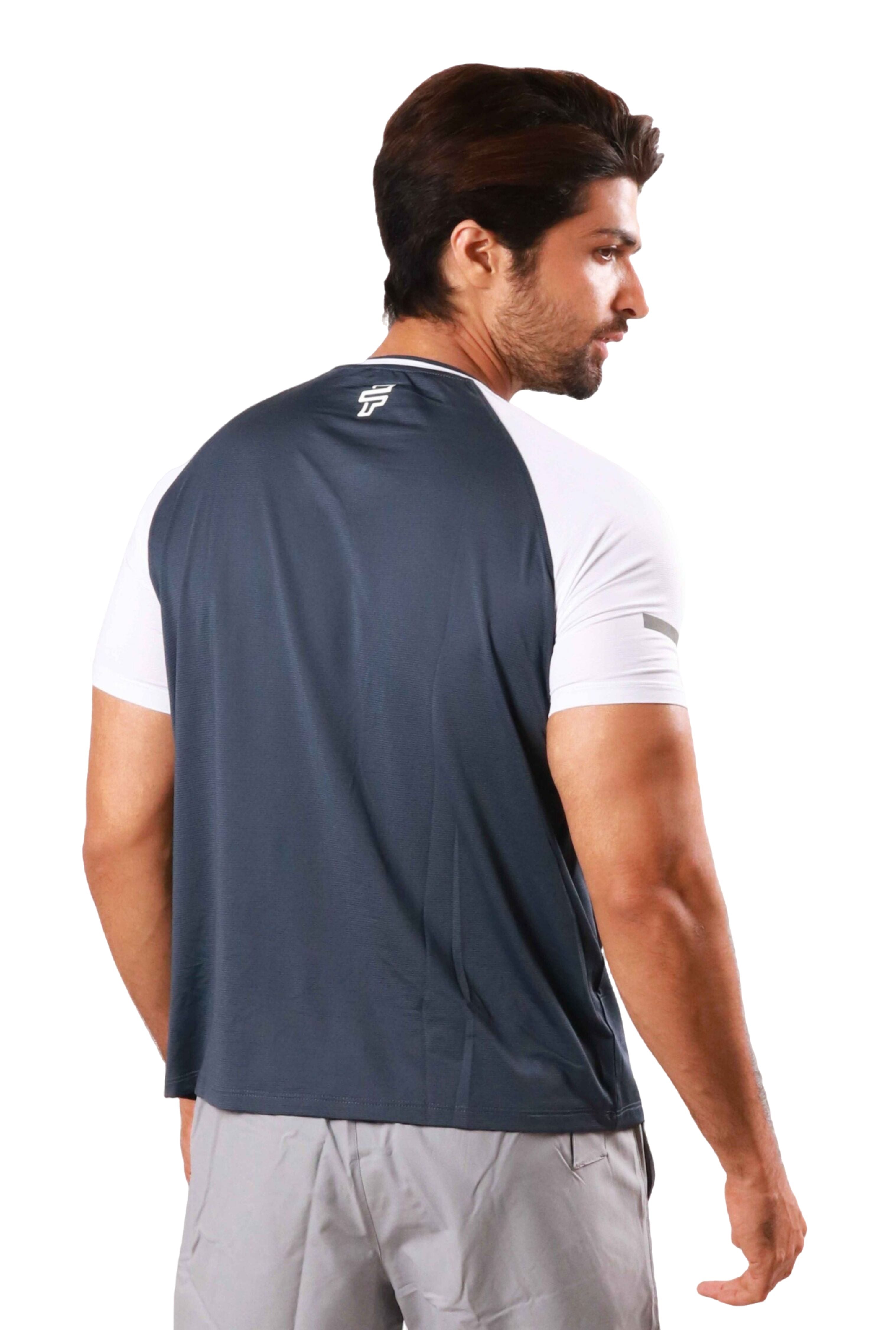 Raglan Jersey - Gun Metal/White - Flecto