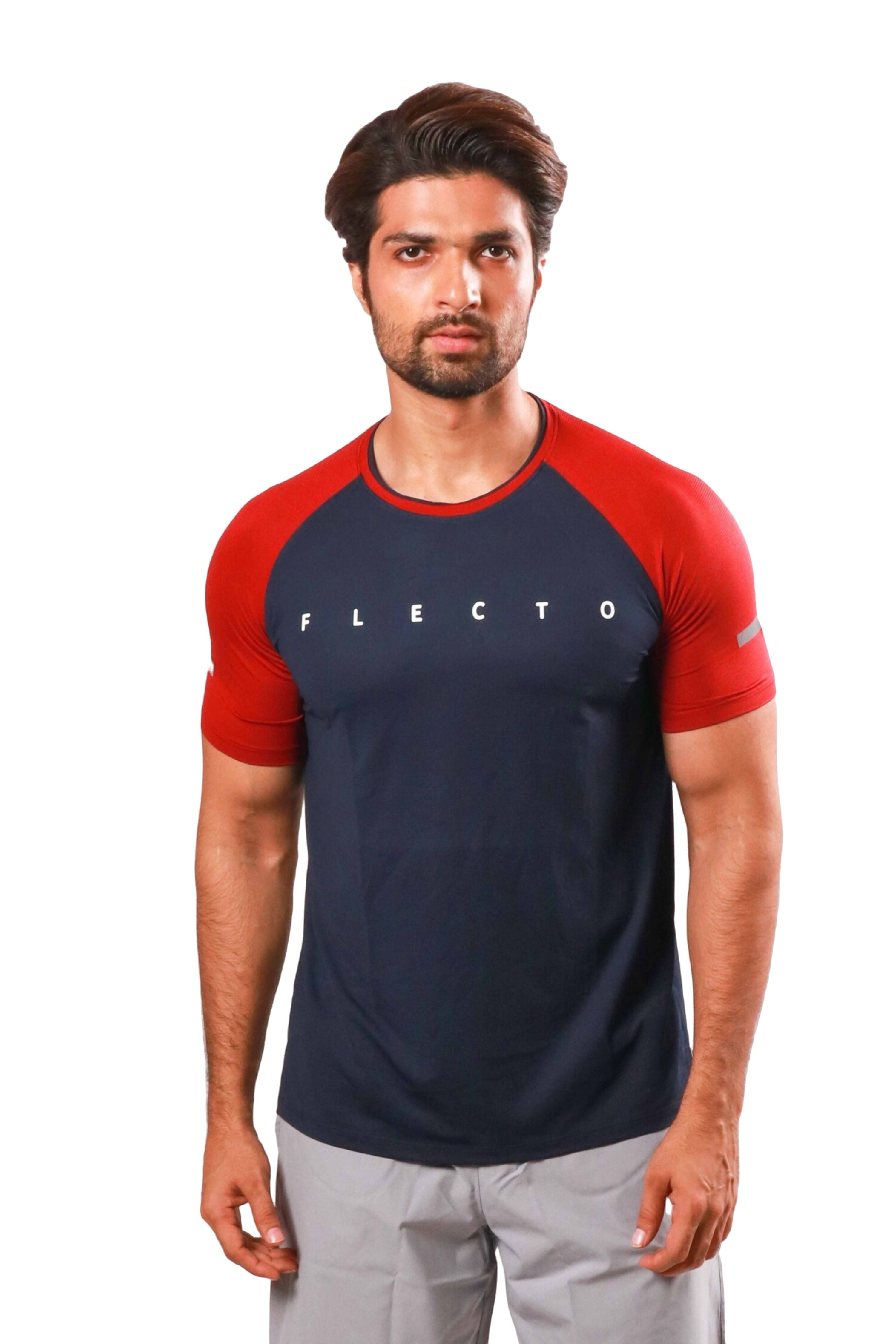 Raglan Jersey - Navy/Rust - Flecto