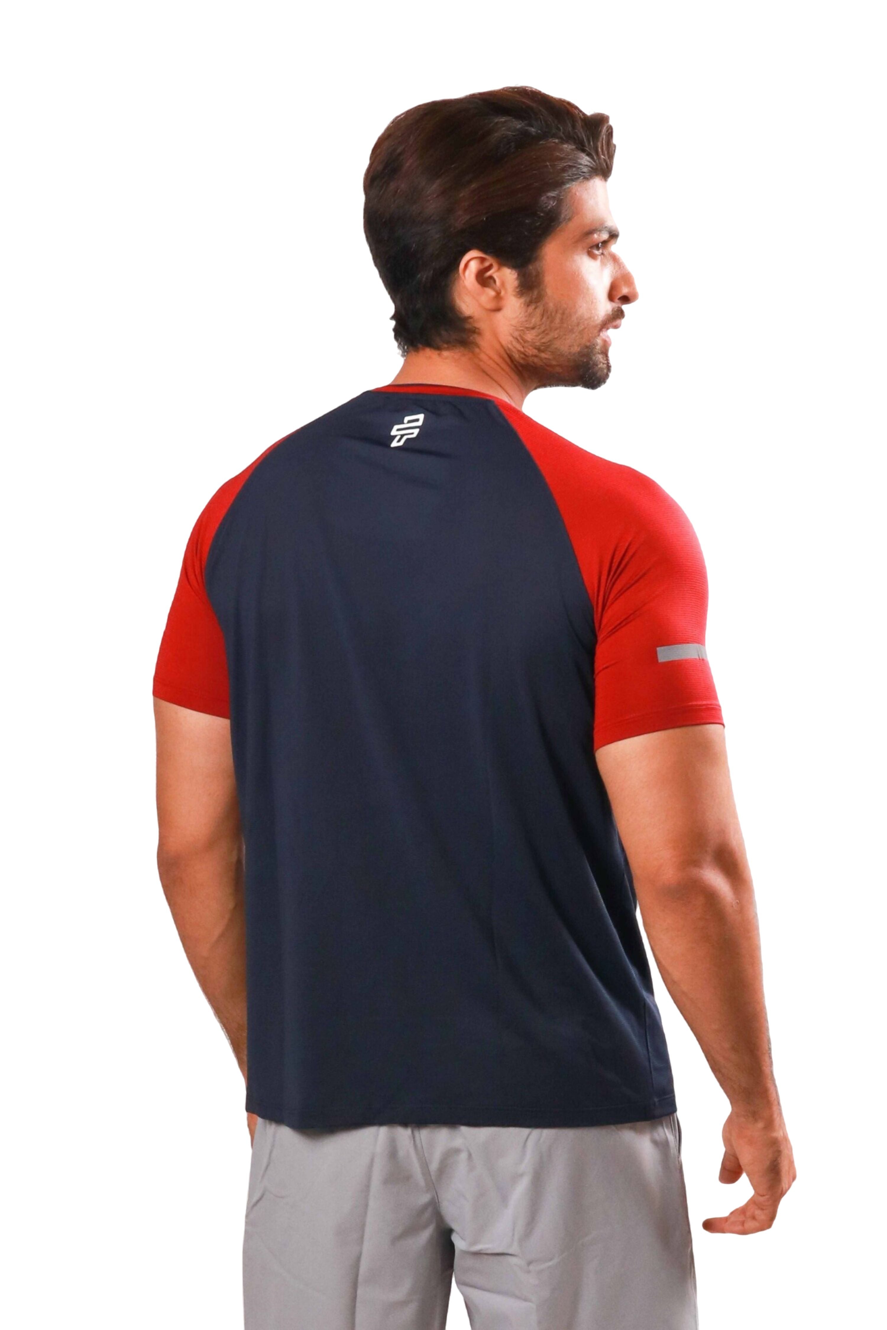 Raglan Jersey - Navy/Rust - Flecto