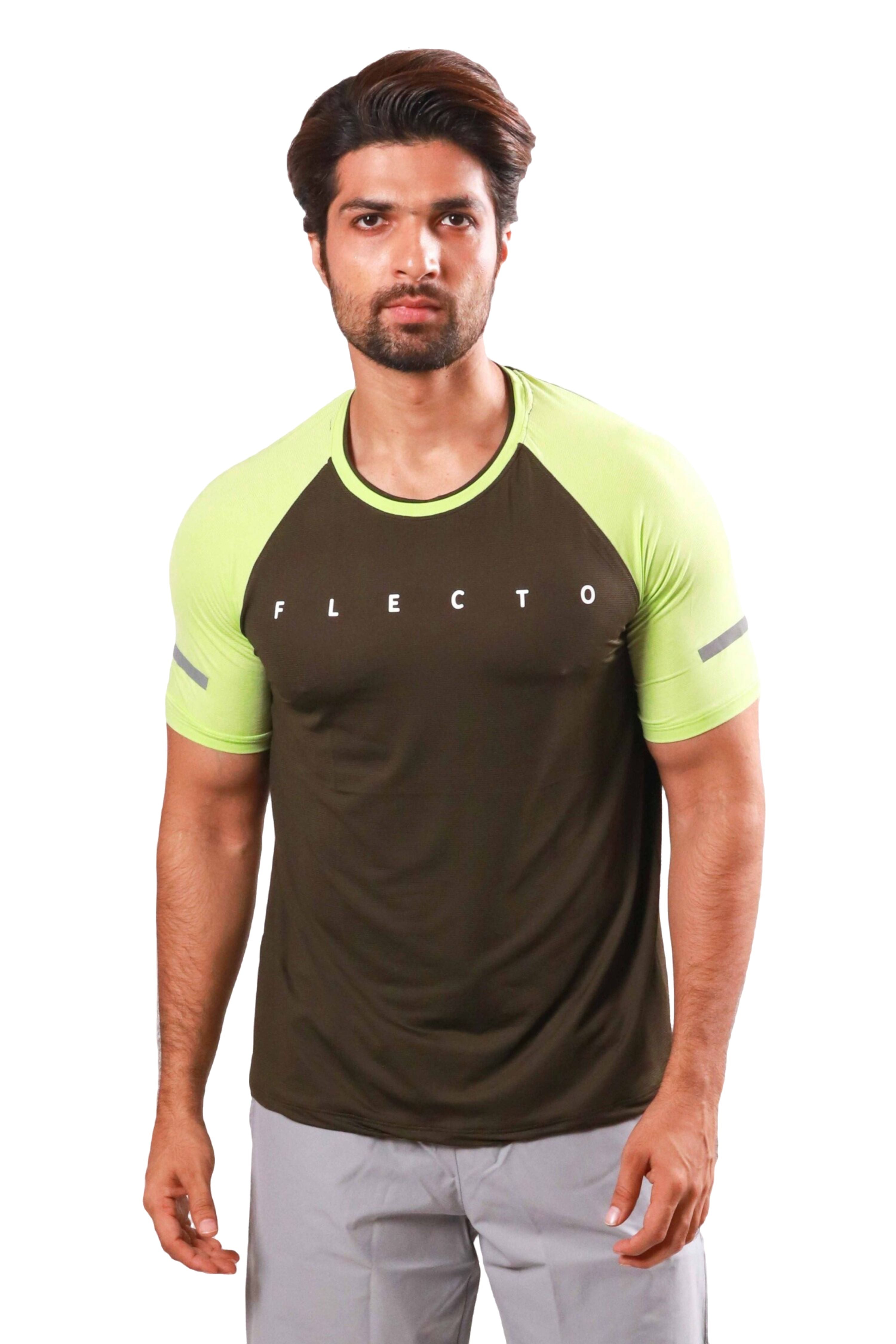 Raglan Jersey - Olive/Lime - Flecto