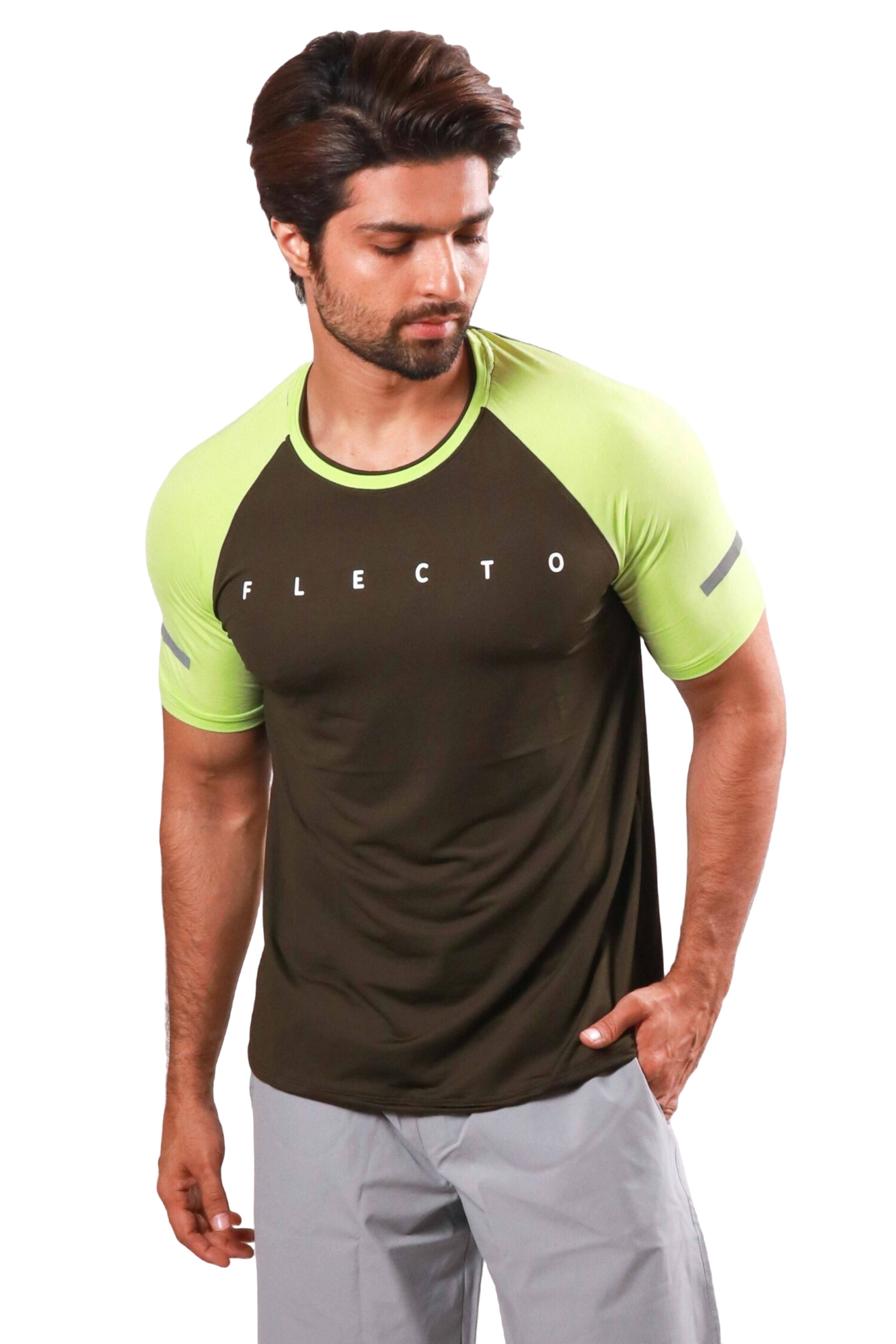 Raglan Jersey - Olive/Lime - Flecto