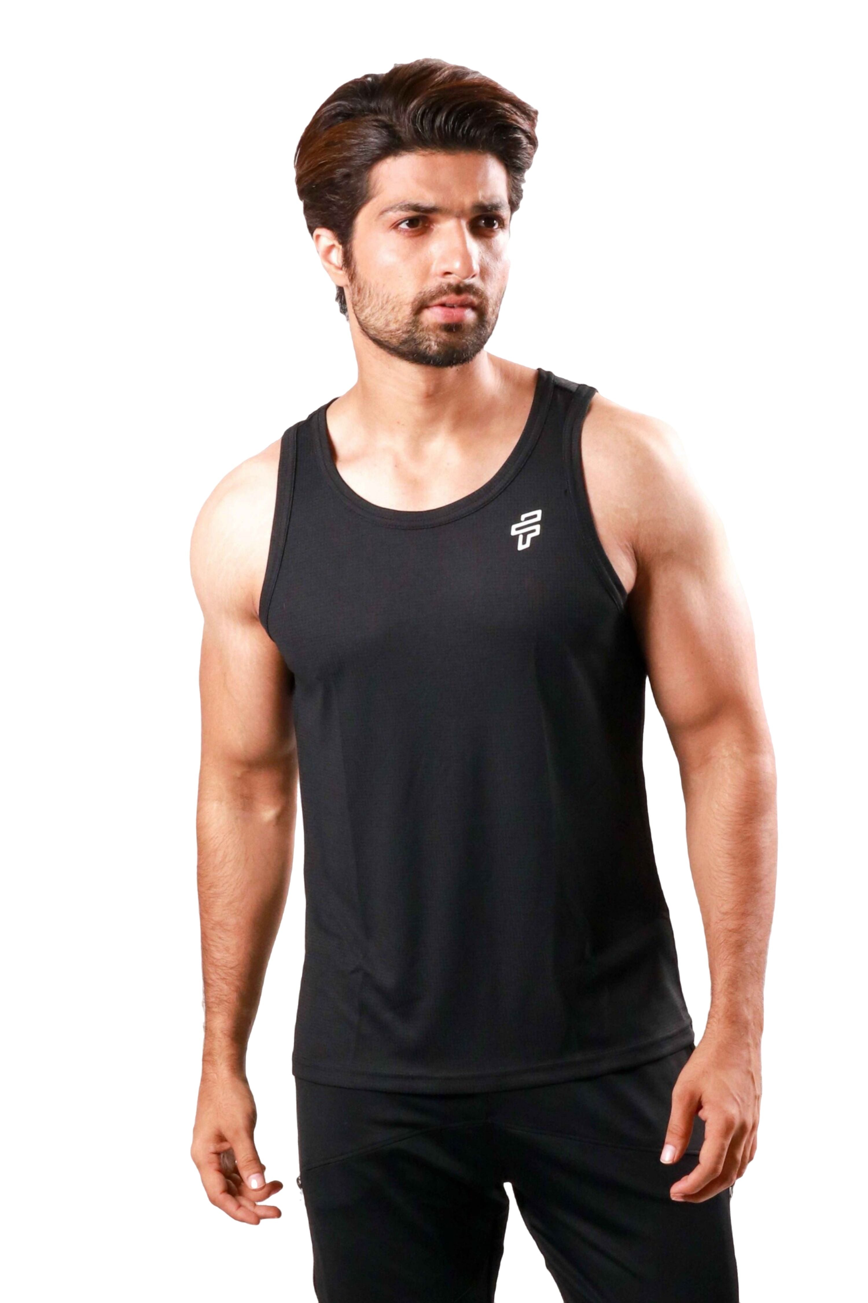 Training Singlet/Stringer - Black - Flecto