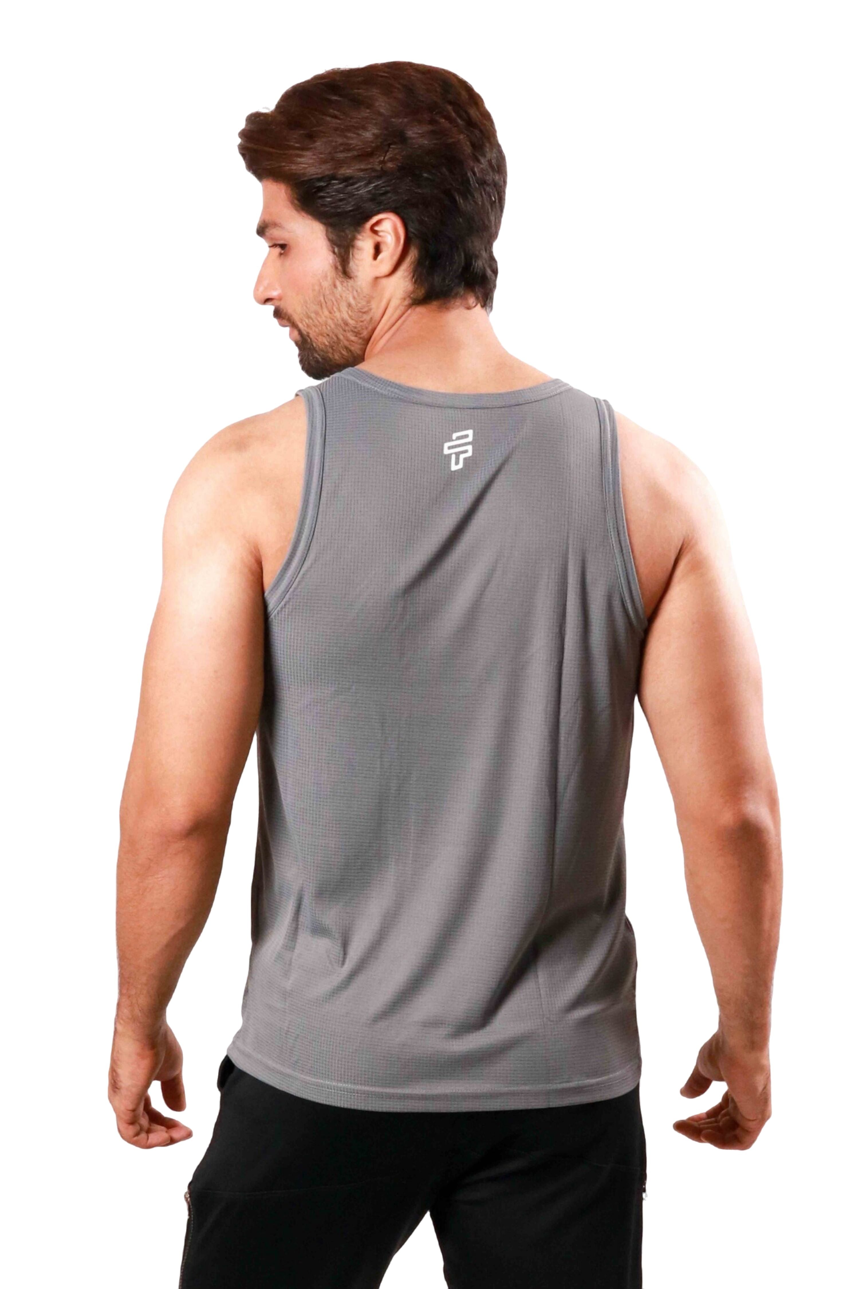 Graphite training singlet-stringer designed for lightweight and breathable gym workouts